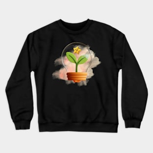 America Recycles Day design with cute lamp Crewneck Sweatshirt